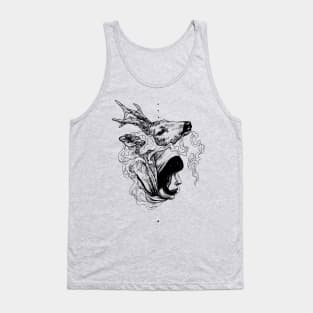 Girl And Deer Tank Top